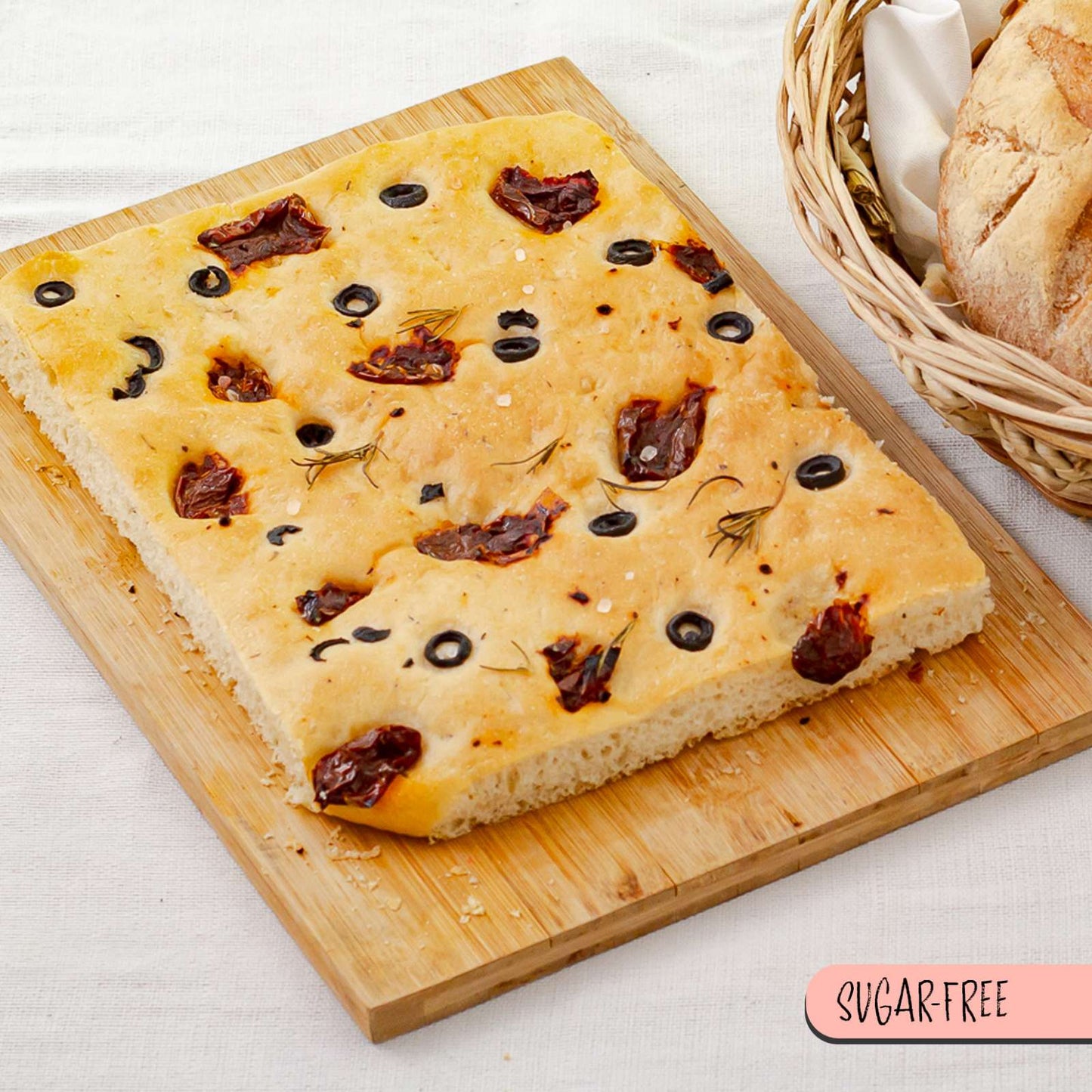 tuscan sun-dried tomato & olive focaccia (frozen)