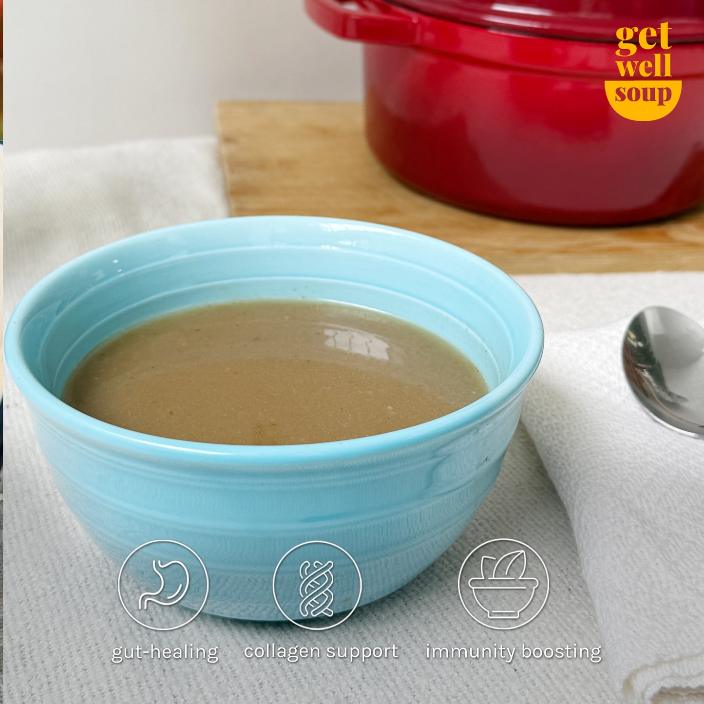 12-hour slow cooked chicken broth