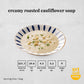 creamy roasted cauliflower soup