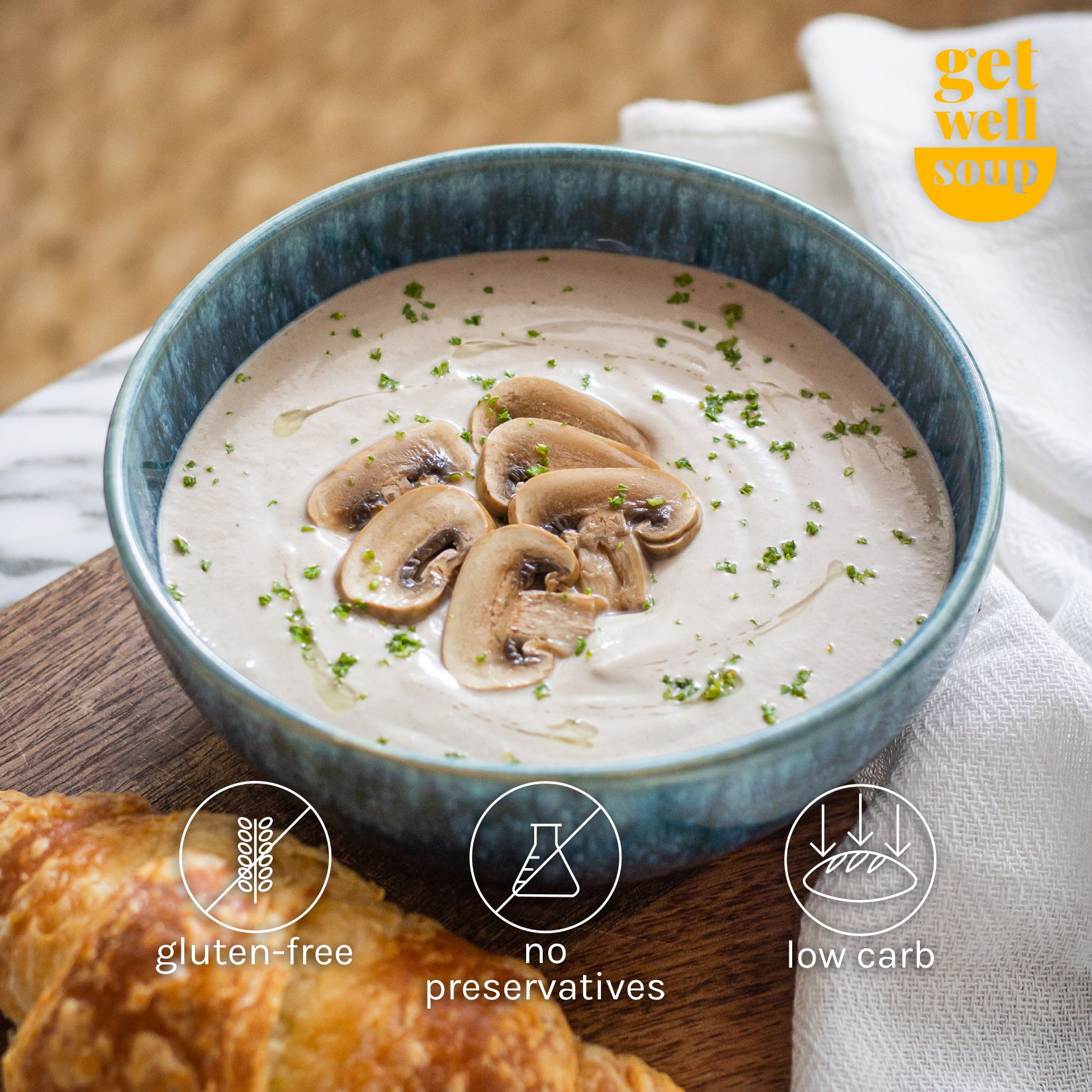 creamy roasted mushroom soup | mushroom soup | creamy mushroom soup | low carb soup | gluten free soup | soup in manila | soup ph | get well soup