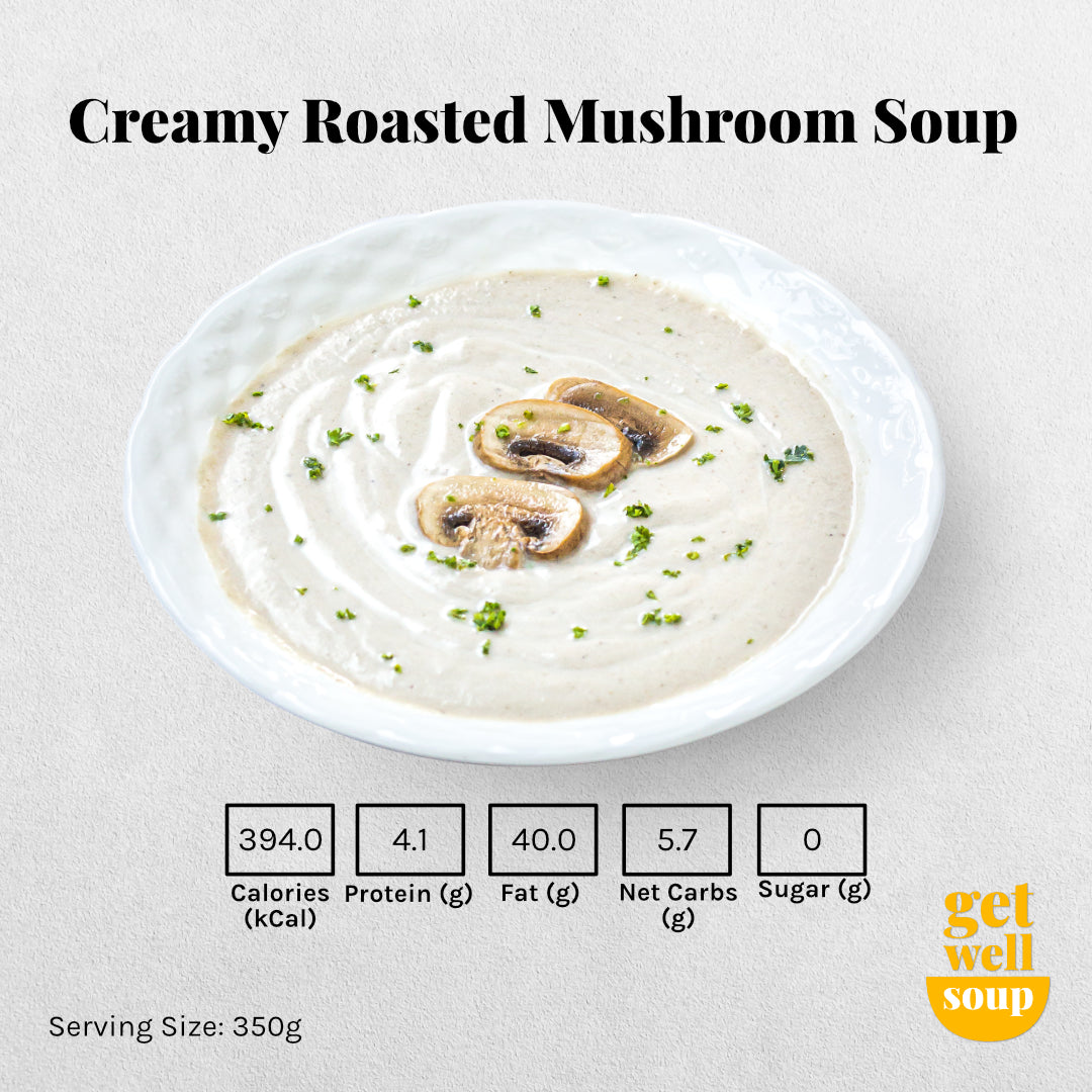 creamy roasted mushroom soup | mushroom soup | creamy mushroom soup | low carb soup | gluten free soup | soup in manila | soup ph | get well soup